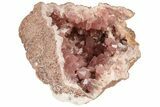 Sparkly, Pink Amethyst Geode Half - Argentina #195427-2